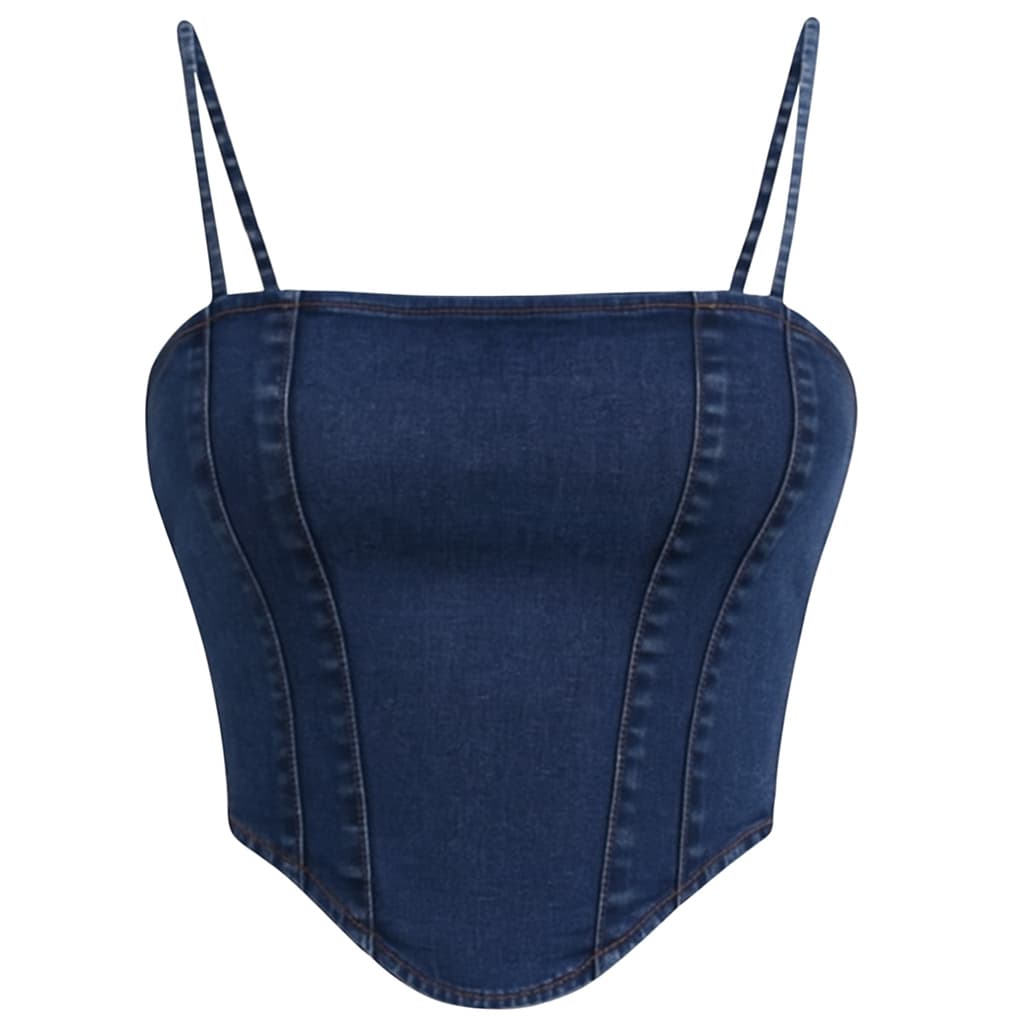 Top Cropped Jeans Menina Infantil Juvenil