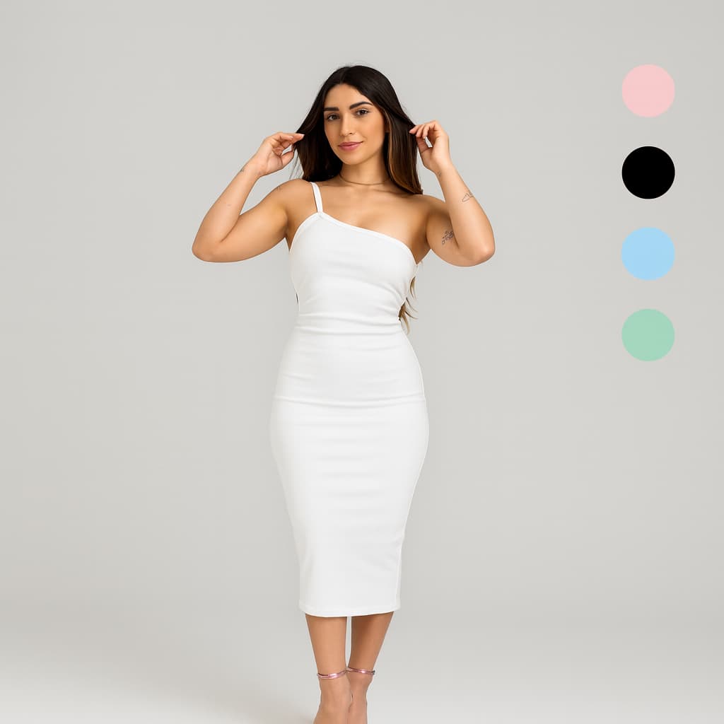 Vestido Feminino Mula Manca Forrado Costa Nua Elegante Ribana