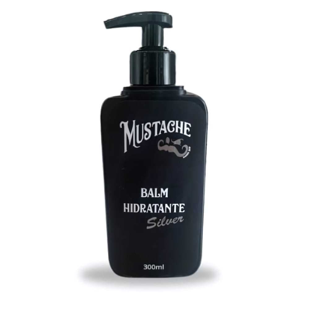 Balm Hidratante Mustache Silver 300 ML, Modelador, Hidratante, Barbeiro, Barba, Bigode,  Salão.