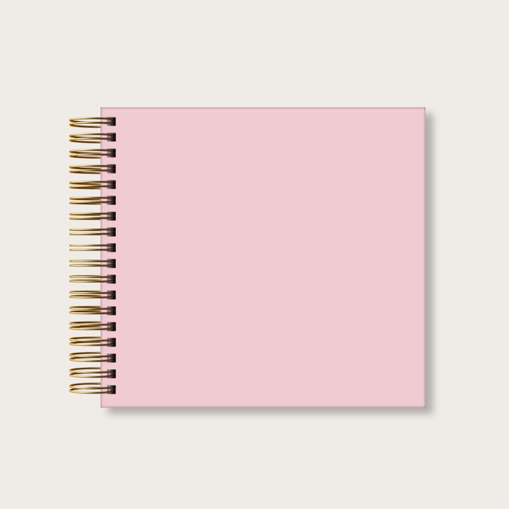 Caderno para Scrapbook 22 x 24 cm Rosa Bebê