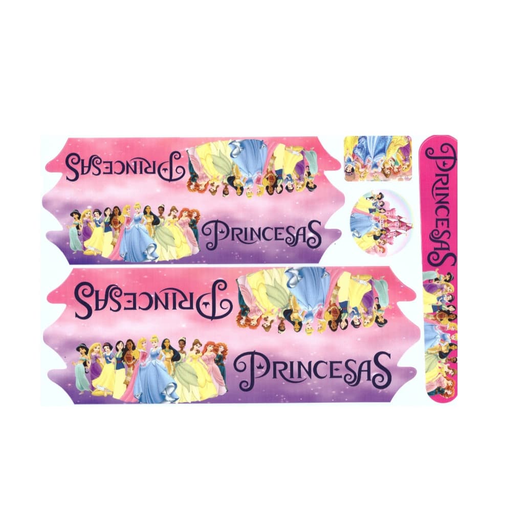 Adesivo Princesas Para Bicicleta Infantil Aro 16/20 Ou 24