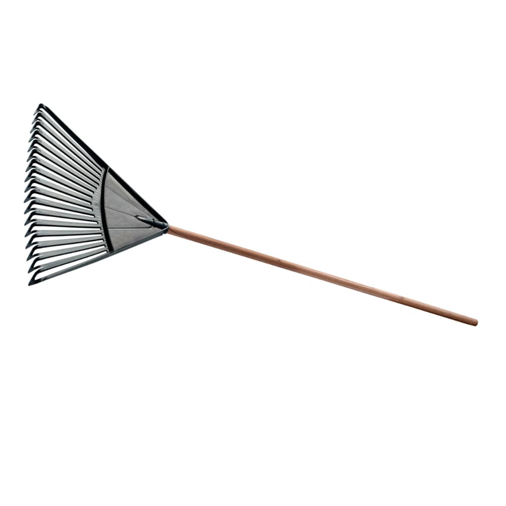 Vassoura Ancinho Reforçada 17 Dentes Duplos Para Jardim/Rastelo/ Gramado Com Cabo