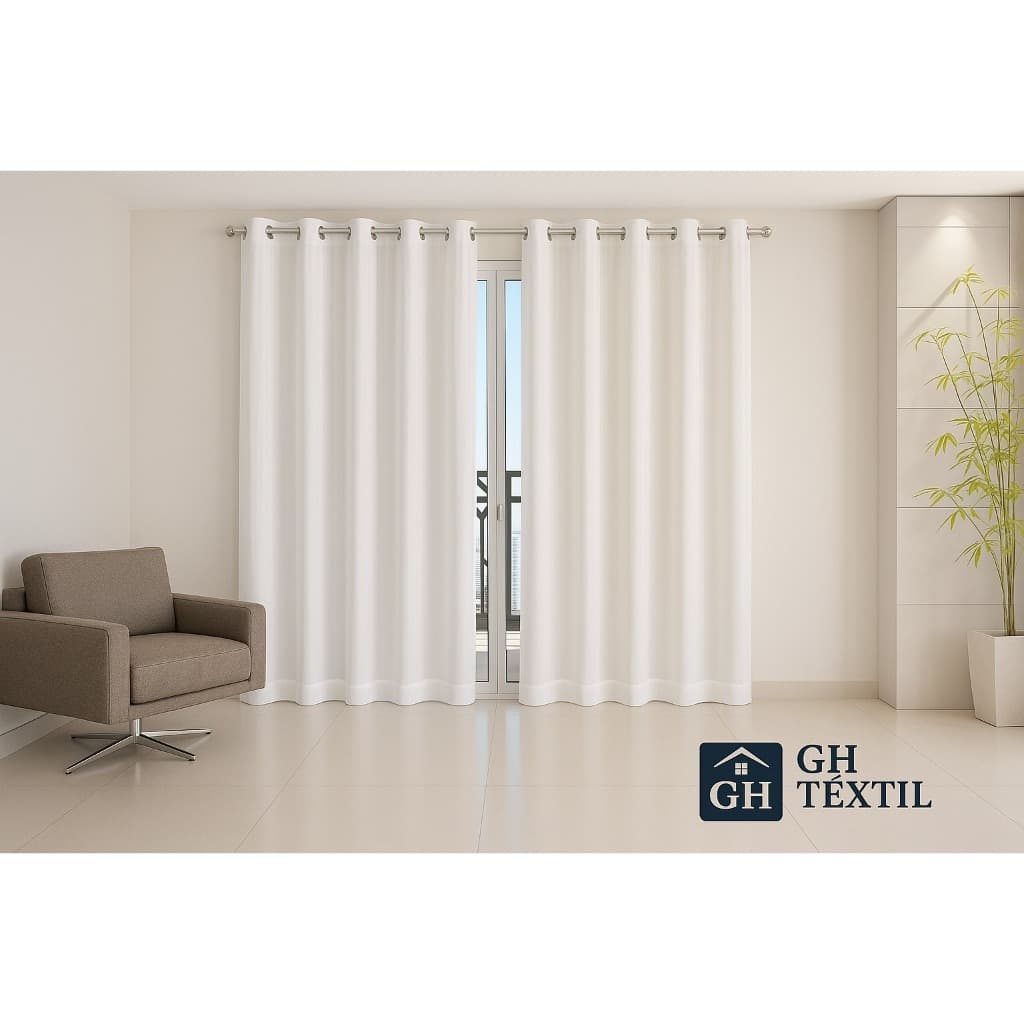 Cortina Blackout Veda Luz com Voil 2,80m x 2,30m para Porta – Elegância e Proteção