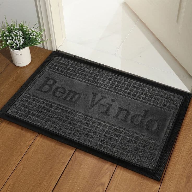 Tapete Retangular Bem Vindo 40x60cm - Sortido