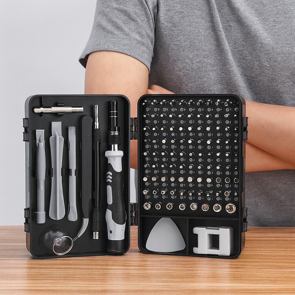 Kit Jogo Mini Chaves Precisão Multiusos 115  Peças Manutenção  Reparo celular tablet Notebook