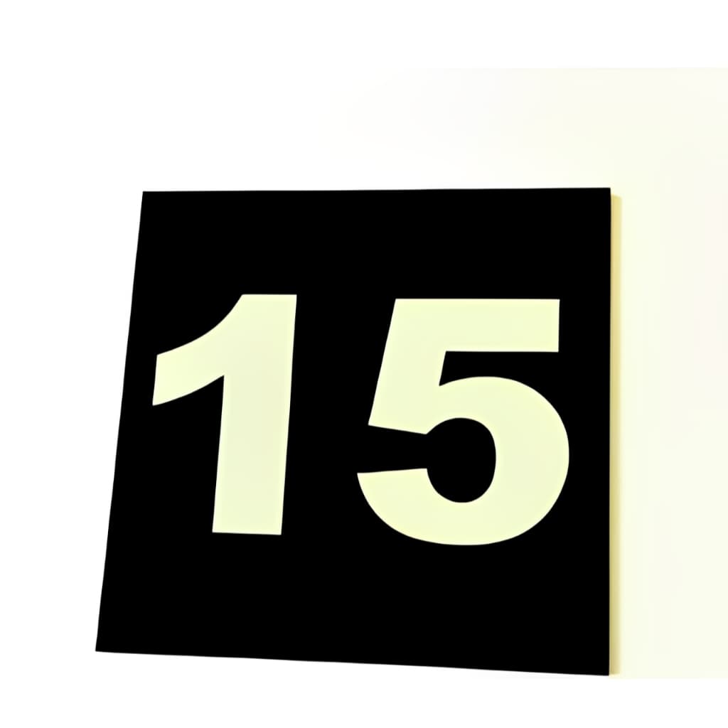 Placa Numeradora De Mesa 1 ao 60 Para Colar Na Mesa