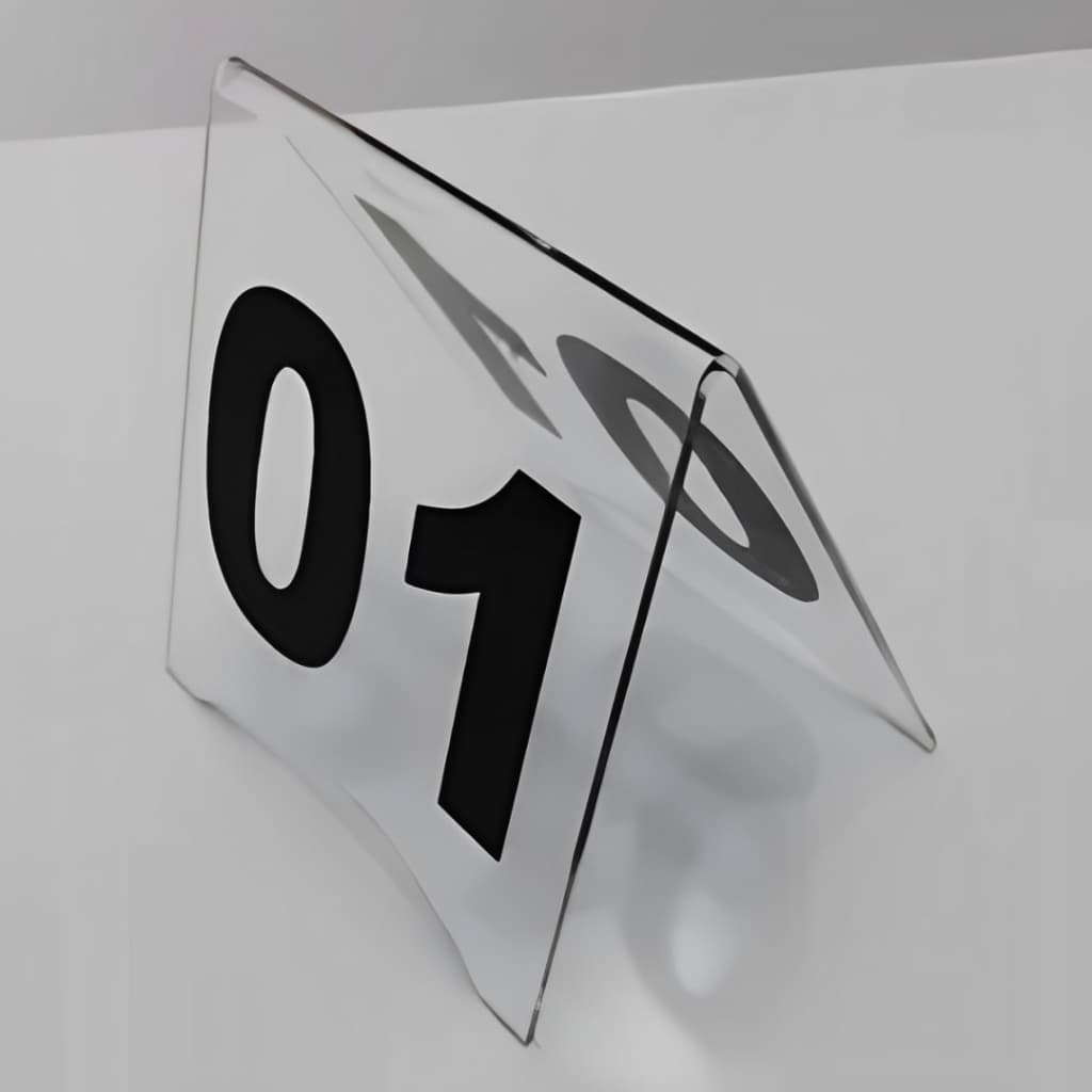 Placa Numero de Mesa Em Acrílico kit 15 Pçs