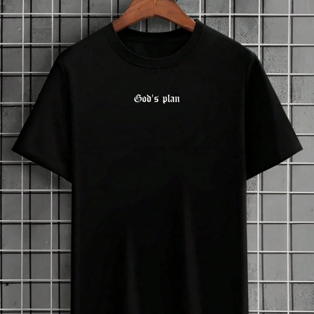 POLARBEAR Camiseta Básica Unissex Estampado ''God´s Plan''