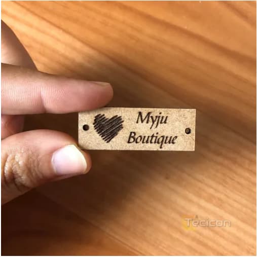 Etiquetas Personalizadas Para Croche Artesanato Mdf 100 Un