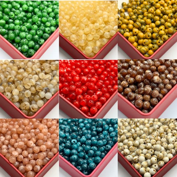 Bola 8mm Resina Fracionado Para Bijuterias e Artesanato em Geral