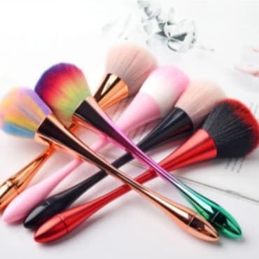 Pincel Espanador Cabo Cumprido Macio Para Maquiagem E Limpeza de Unha em Gel