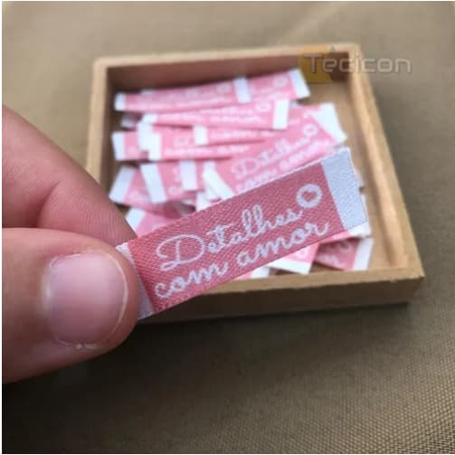 Etiquetas Para Roupas Laços 1x3cm 500 Un Cetim Ou Gorgurão