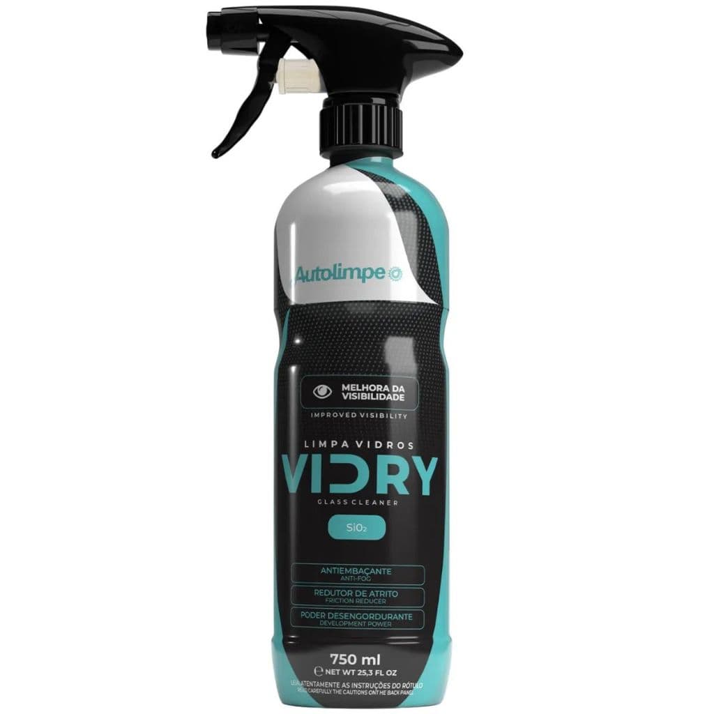 VIDRY Autolimpe 750ml – Limpa Vidros com SiO₂ e Ação Antiembaçante