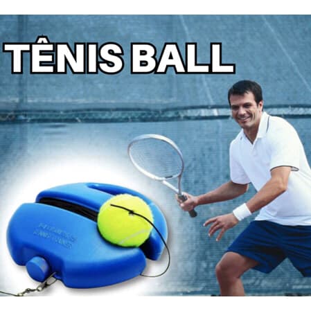 Base com Bola de Tênis para Treinamento Bolinha de Tennis Exercício Prática De Tênis