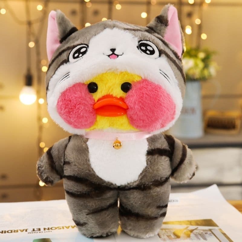 Pato de Pelúcia Macio Brinquedo Paper Duck Amarelo 30 cm kawaii Tiktok