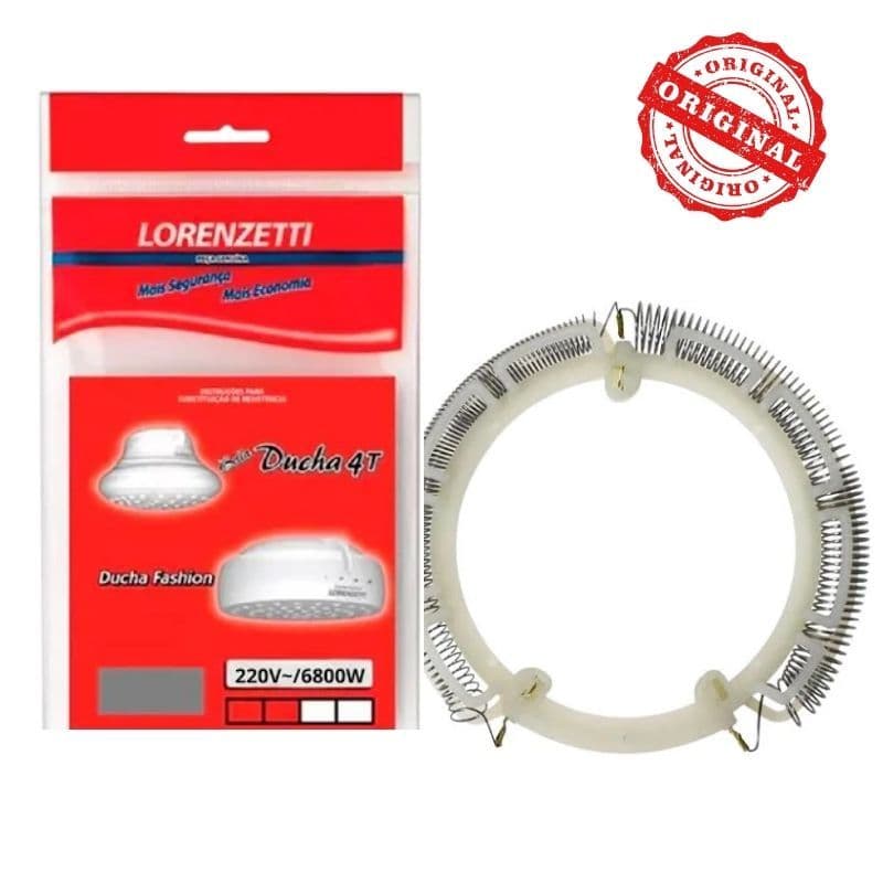 Resistência Original Lorenzetti 220V 6800W Bella Ducha 4T Turbo Fashion 3056-A