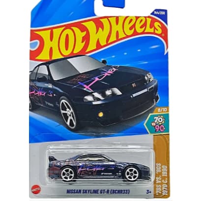 SKYLINE AZUL Carrinho Hot Wheels Nissan Skyline Gt-r (bcnr33) 144/250