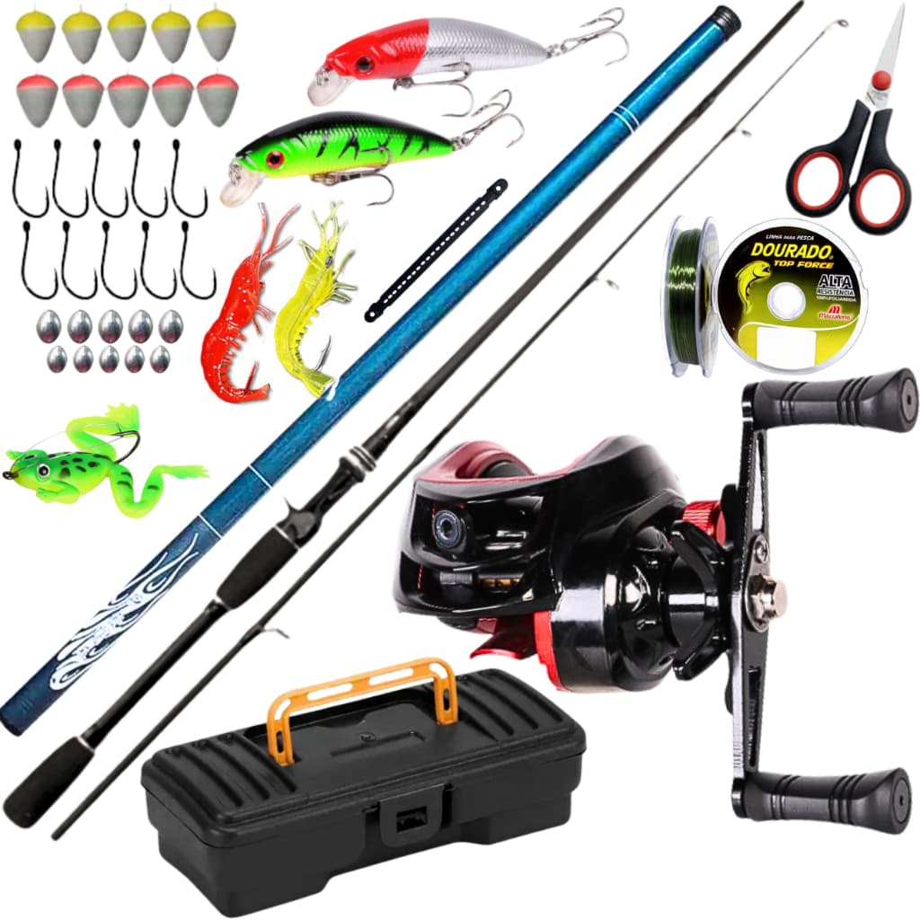 Carretilha de Pesca Anti Drag 10 kg Cabeleira Vara de Fibra de Carbono Vara Mão 5,40 Isca Artificial