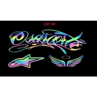 Mega Kit Adesivos Dos Drake Holográfico/camaleão para bike/moto
