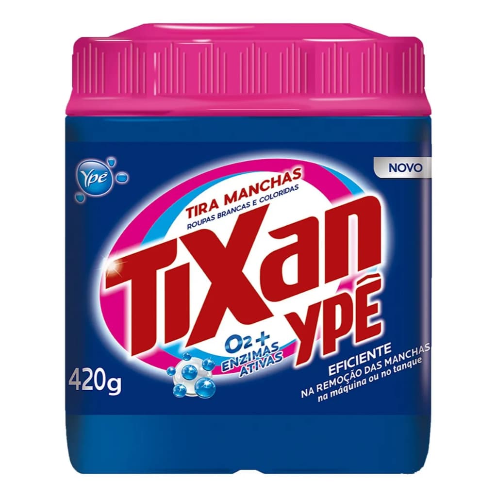 Tira Manchas Em Pó Roupas Brancas E Coloridas Tixan Ypê 420g