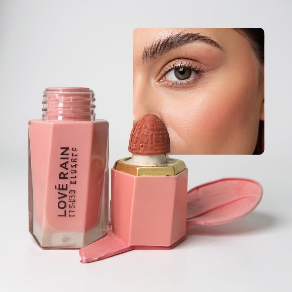 Blush Líquido Love Rain Liquid Blushes Creme Blush Líquido 6 Cores Veludo Suave Rosa Mate