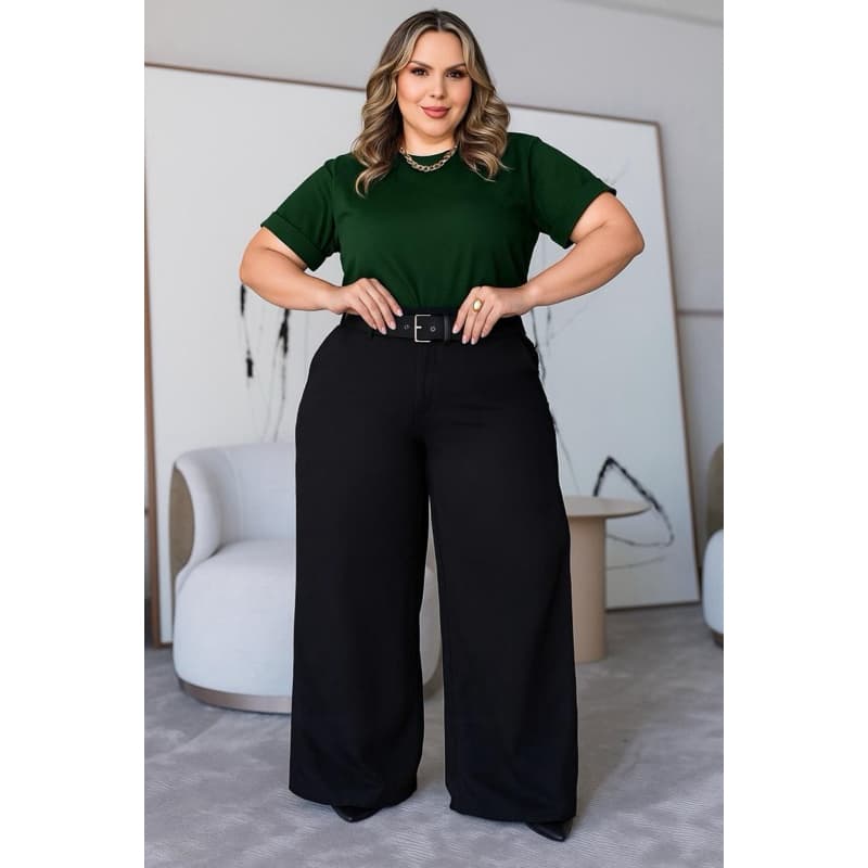 T-SHIRT GOLA CARECA PLUS SIZE