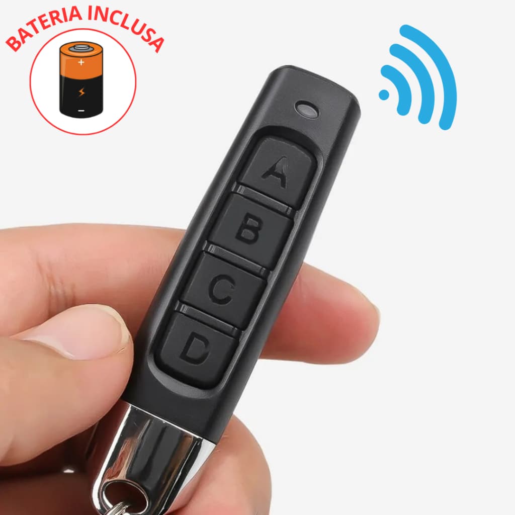 Controle Portão Garagem Universal Eletrônico 433MHz - Alarme, Cerca Elétrica, Irrigação