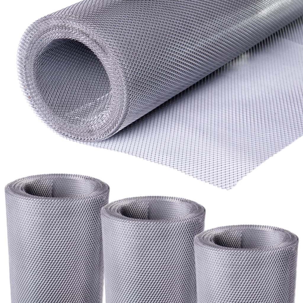 Tela Anti Insetos 600x100cm Para Ralos Calhas Parabólicas em Alumínio Expandido
