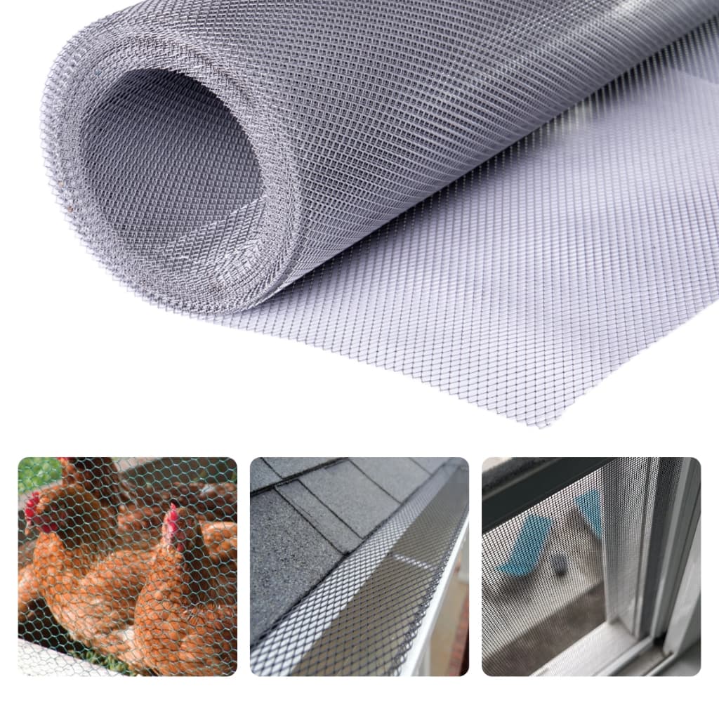Tela Anti Insetos 200x100cm Para Ralos Calhas Parabólicas em Alumínio Expandido