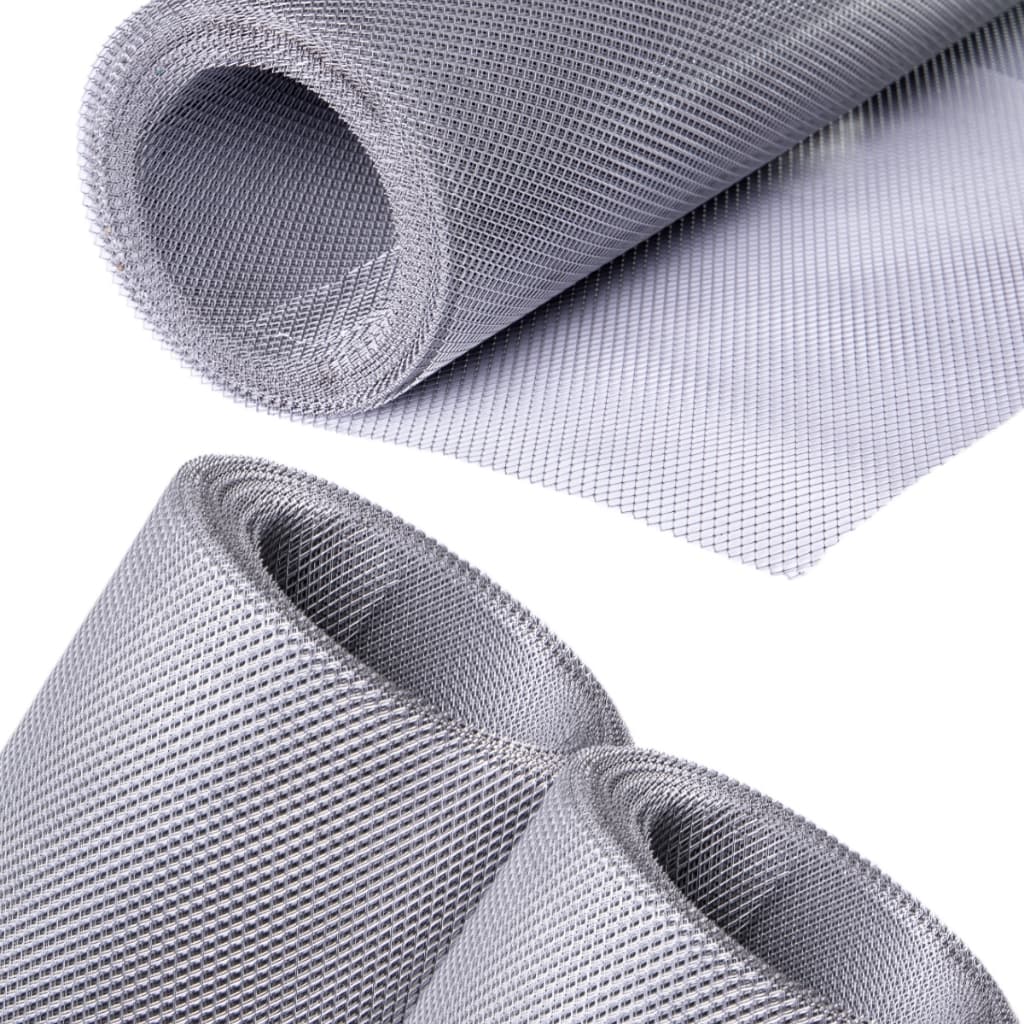 Tela Anti Insetos 15m x 100cm Para Ralos Calhas Parabólicas Viveiros Telhados em Alumínio Expandido