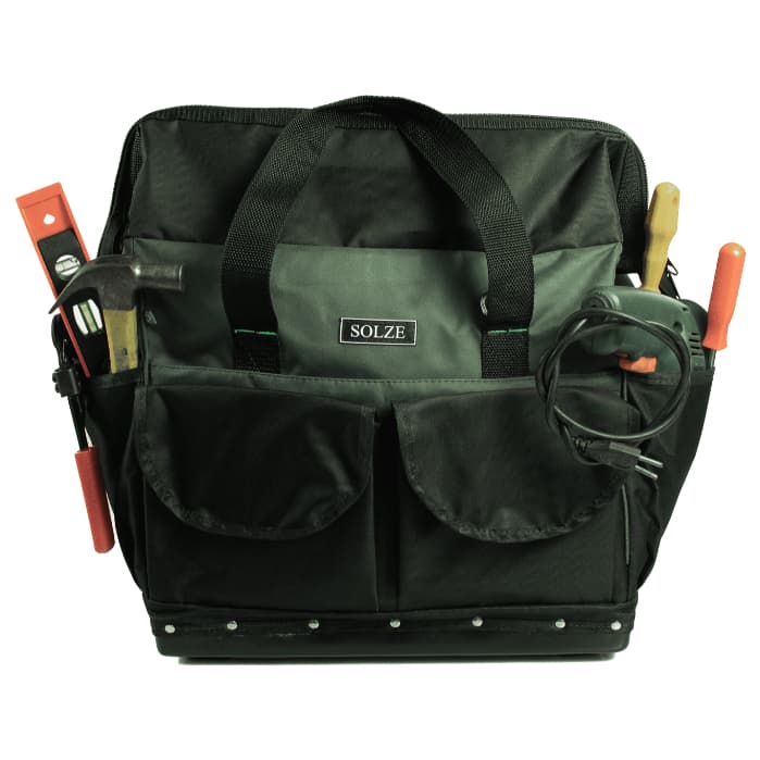 Bolsa Premium Solze Para Ferramentas Com 26 Bolsos Fundo de Plástico Reforçado