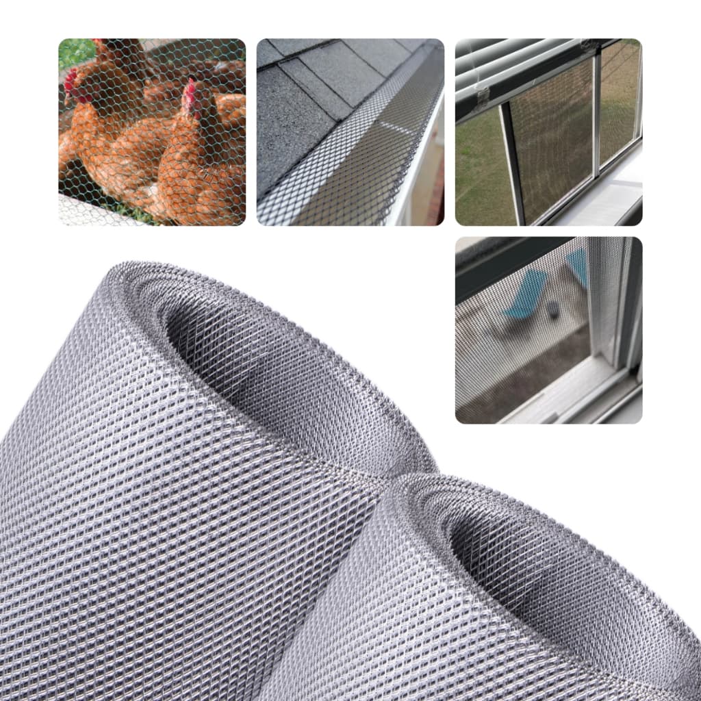 Tela Anti Insetos 900x100cm Para Ralos Calhas Parabólicas em Alumínio Expandido