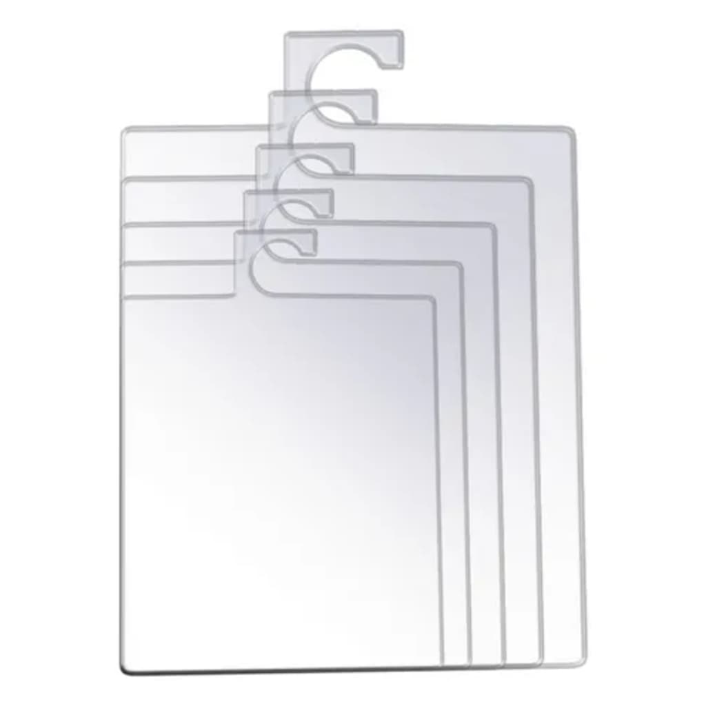 Gabarito Dobrador De Roupa Kit 5 Moldes Dobrado De Camiseta Transparente