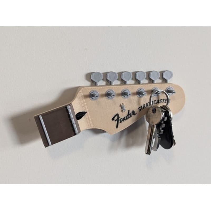 Porta Chaves Guitarra Stratocaster | Pendurador Decorativo Rock Música Presente Criativo