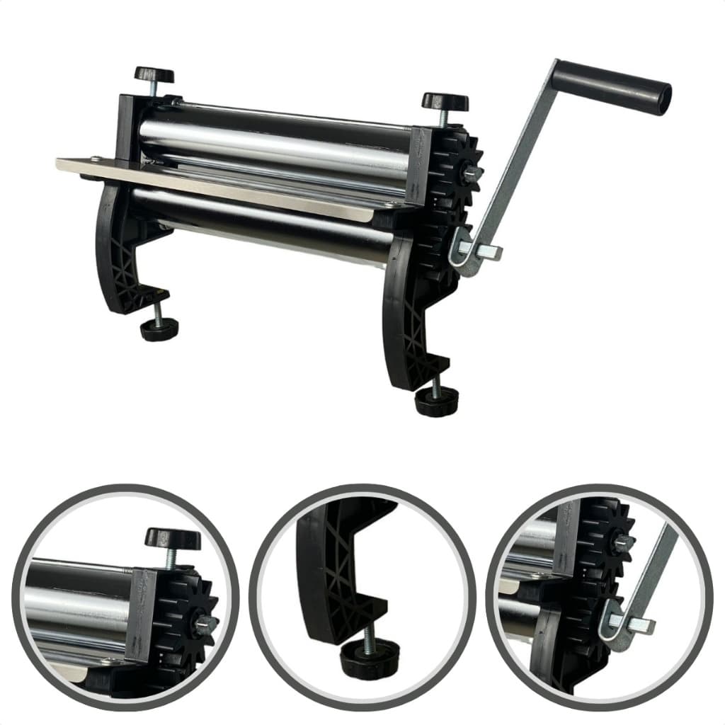 Cilindro Abridor Massa Manual Laminador Malta 28cm Fazer Pão Pastel Macarrão Pizza Talharim Salgados