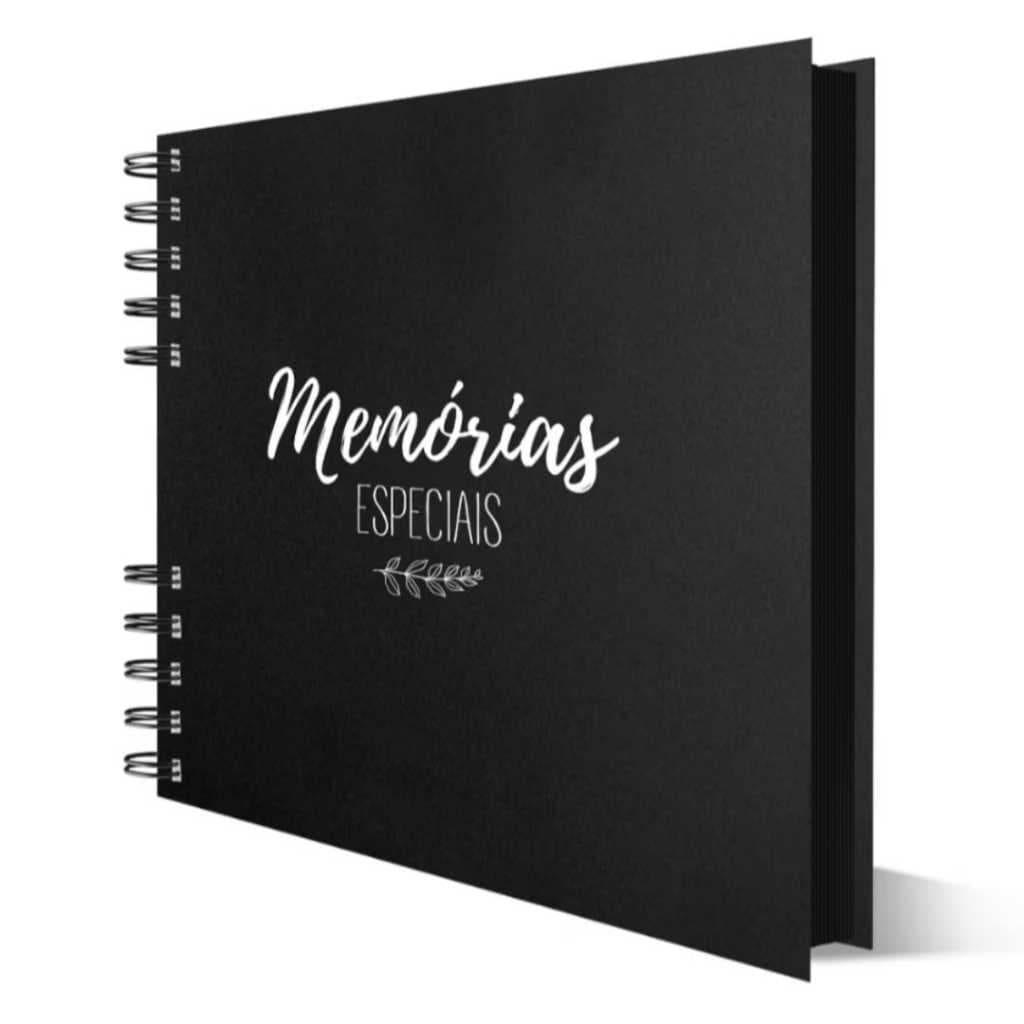 Álbum Caderno Memorias Scrapbook 15x21cm Capa Dura (resistente à água)  30 folhas