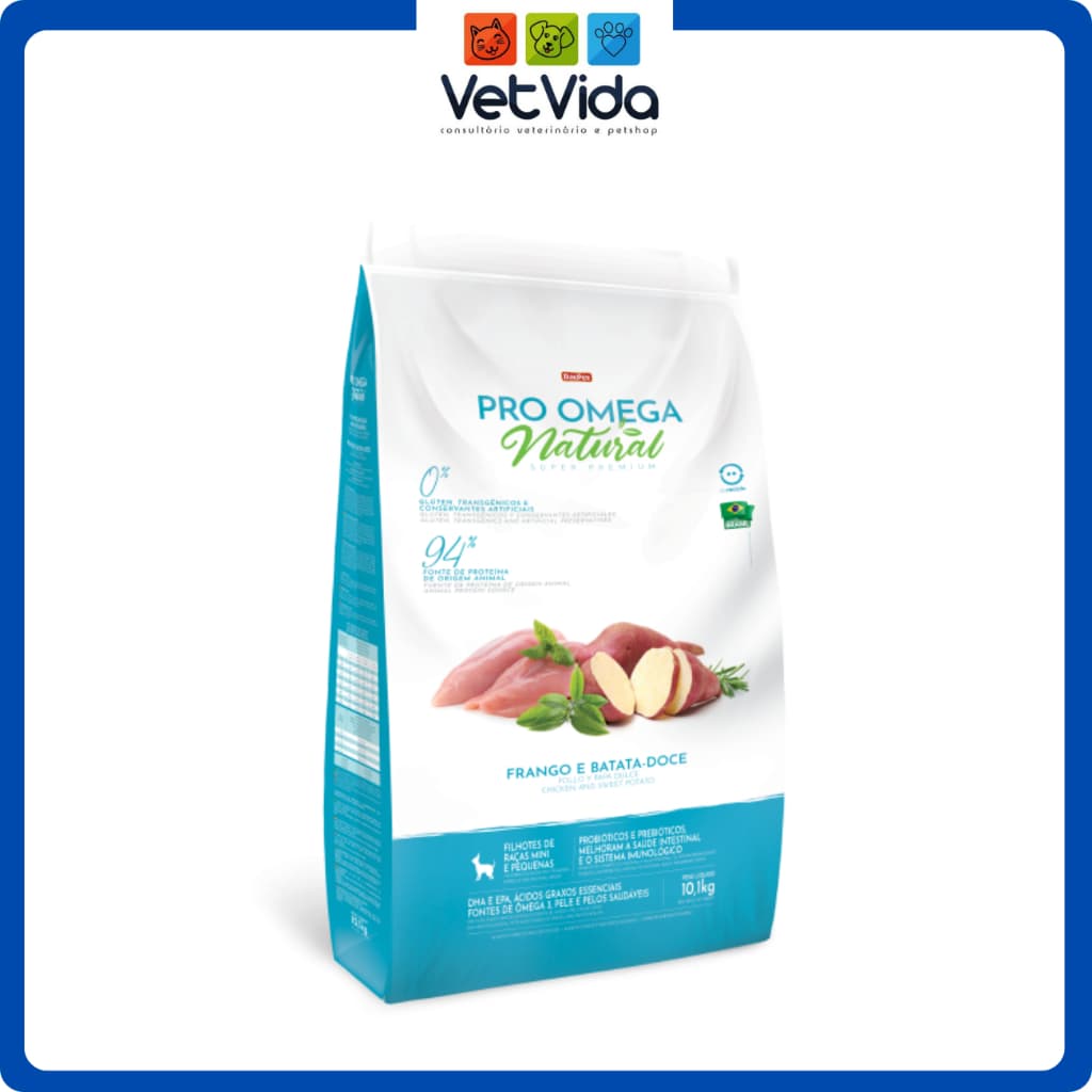 RAÇÃO PARA CACHORRO FILHOTE PRO OMEGA PACOTE DE 1KG