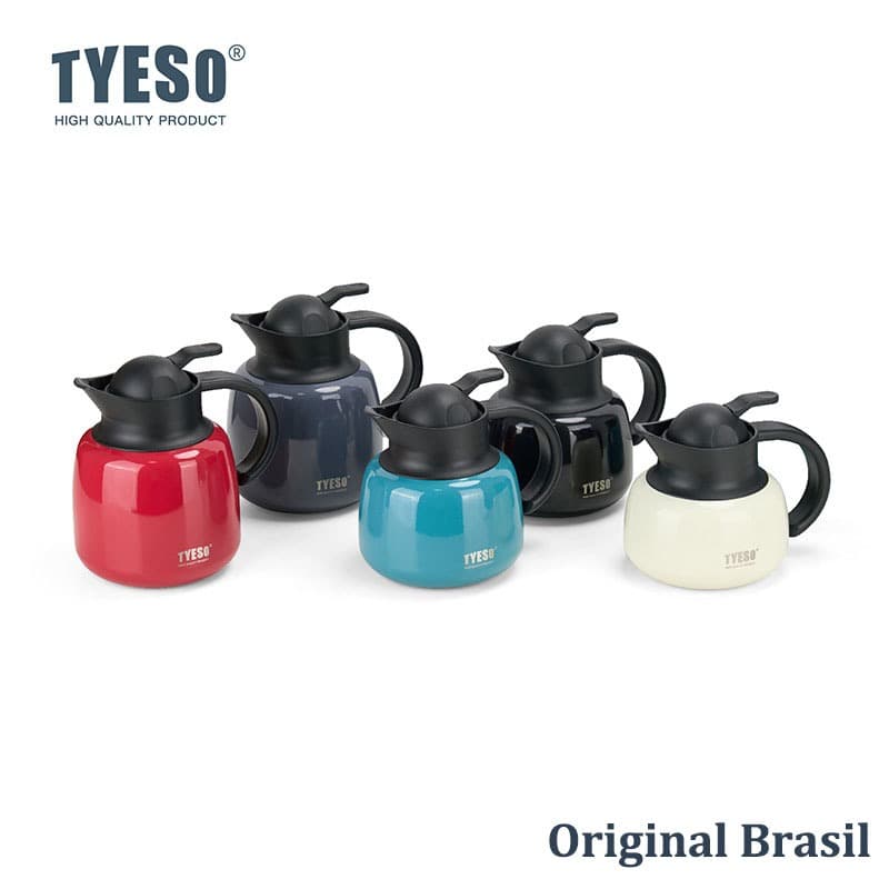 TYESO Cafeteira Térmica 750ml com Filtro - Aço Inoxidável Mantém Quente por Horas para Escritório e Casa