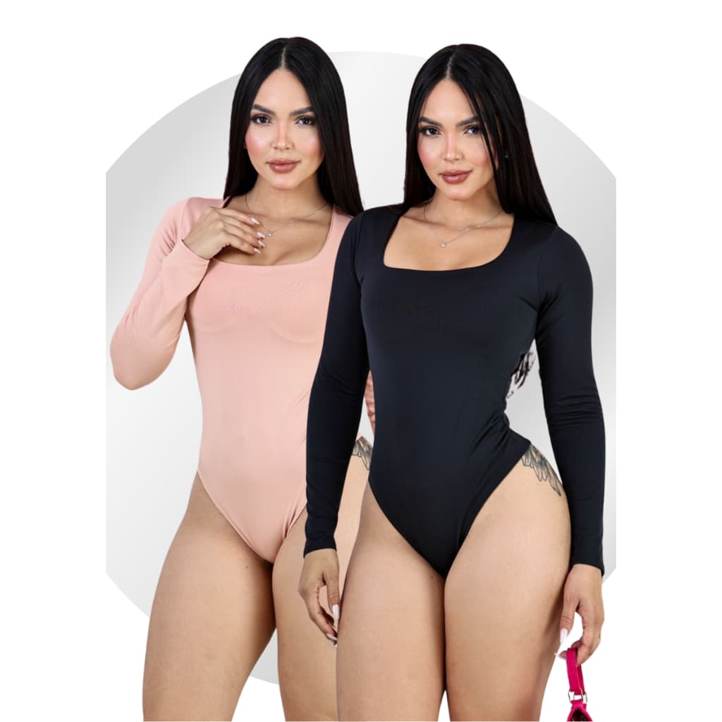 KIT DUAS PEÇAS - BODY MANGA LONGA  DO M AO GG