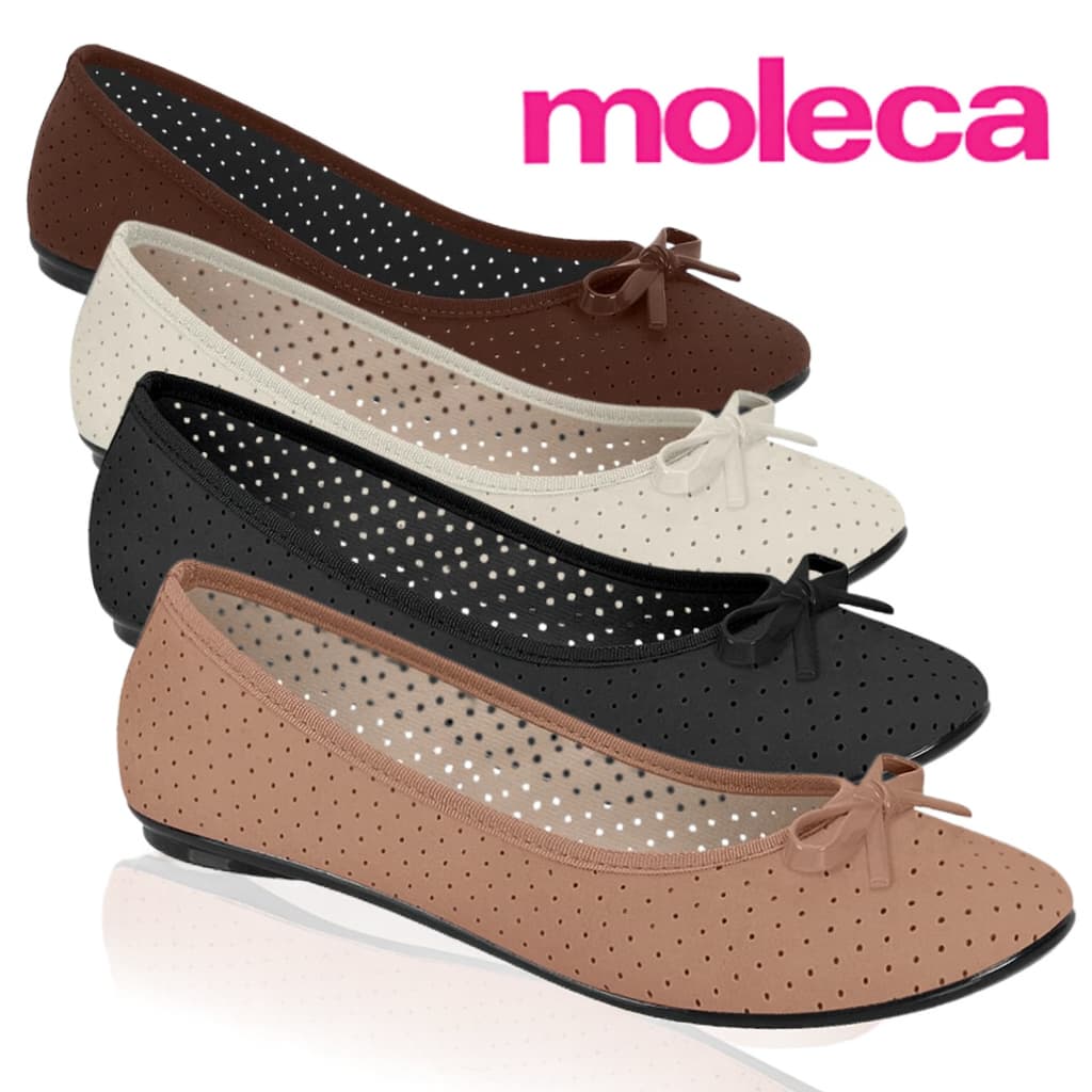 Sapatilha Moleca Feminina Nobuck Laço Bico Redondo Microfuros Alpargata Beira Rio Sapato Mocassima