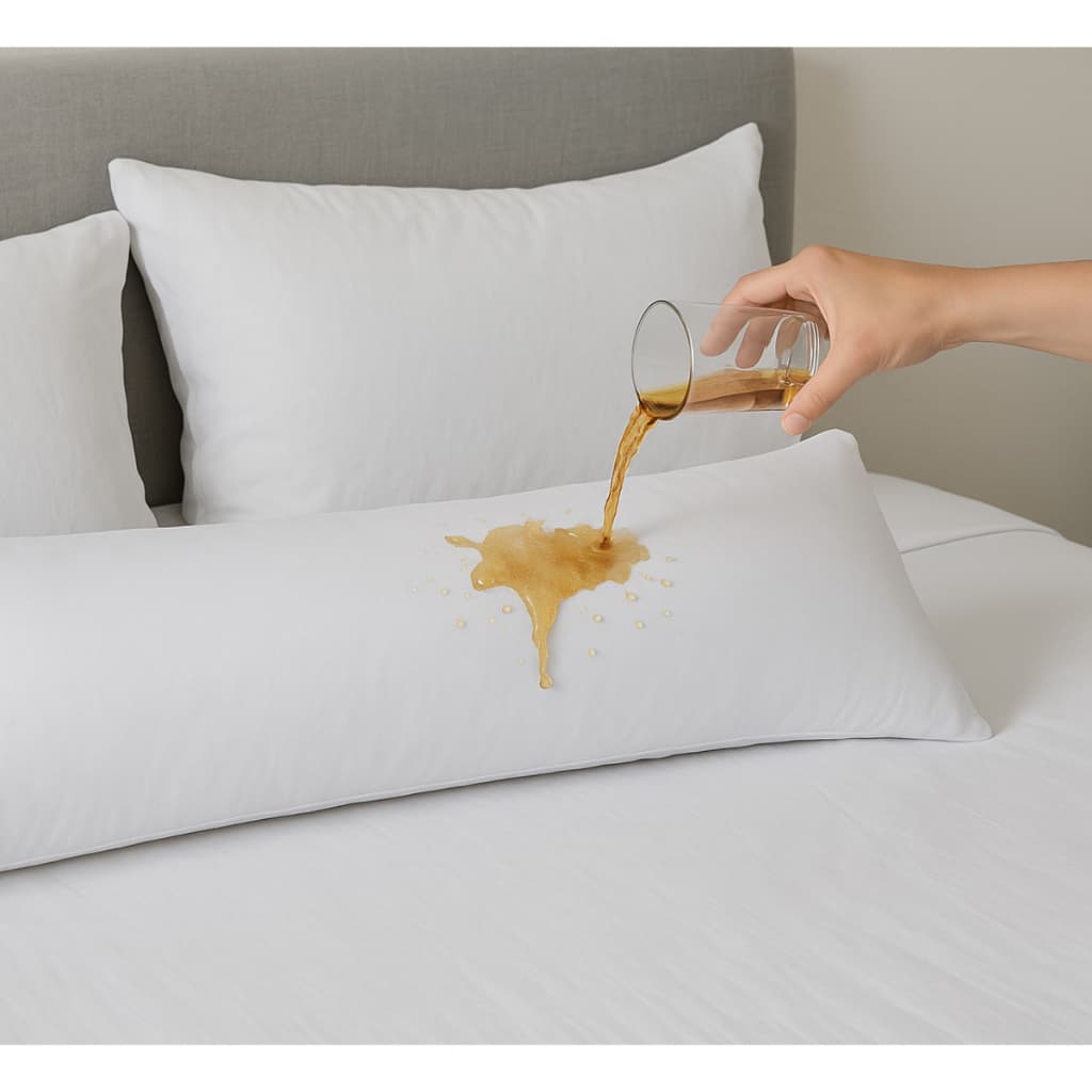 Fronha Impermeável Body Pillow Grávida 135x40 cm Sem Barulho
