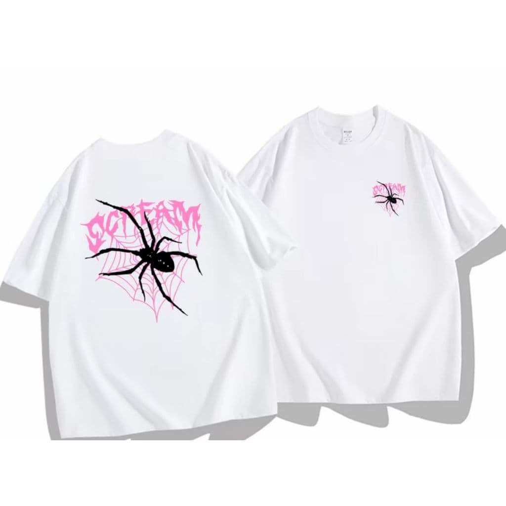 Camiseta Estampa Adulto/Infantil Lançamento Unissex Em Algodão aranha scream