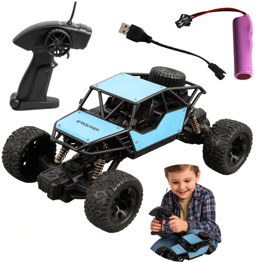 Carrinho Controle Remoto Recarregável 4x4 Off Road Infantil