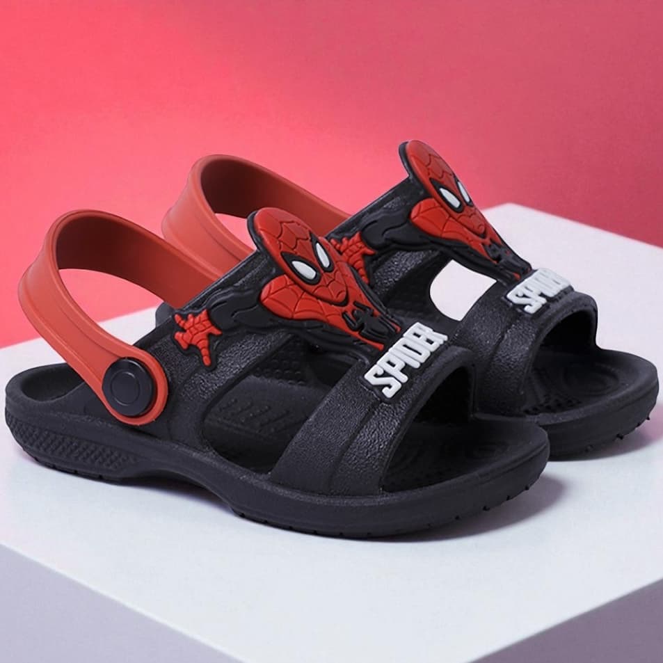 Papete Infantil Menino Spider Sandália Masculina Macia e Confortável