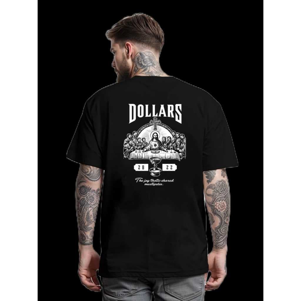 CAMISETA SANTA CEIA CRISTO MODA STREETWEAR PROMOÇÃO OFERTA DOLLARS