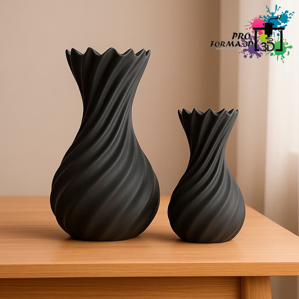 VASO DECORATIVO TWISTED - 2 TAMANHOS - DESIGN MODERNO