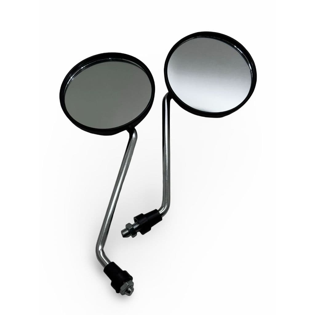 PAR RETROVISOR DT 200 HASTE CROMADO ROSCA HONDA
