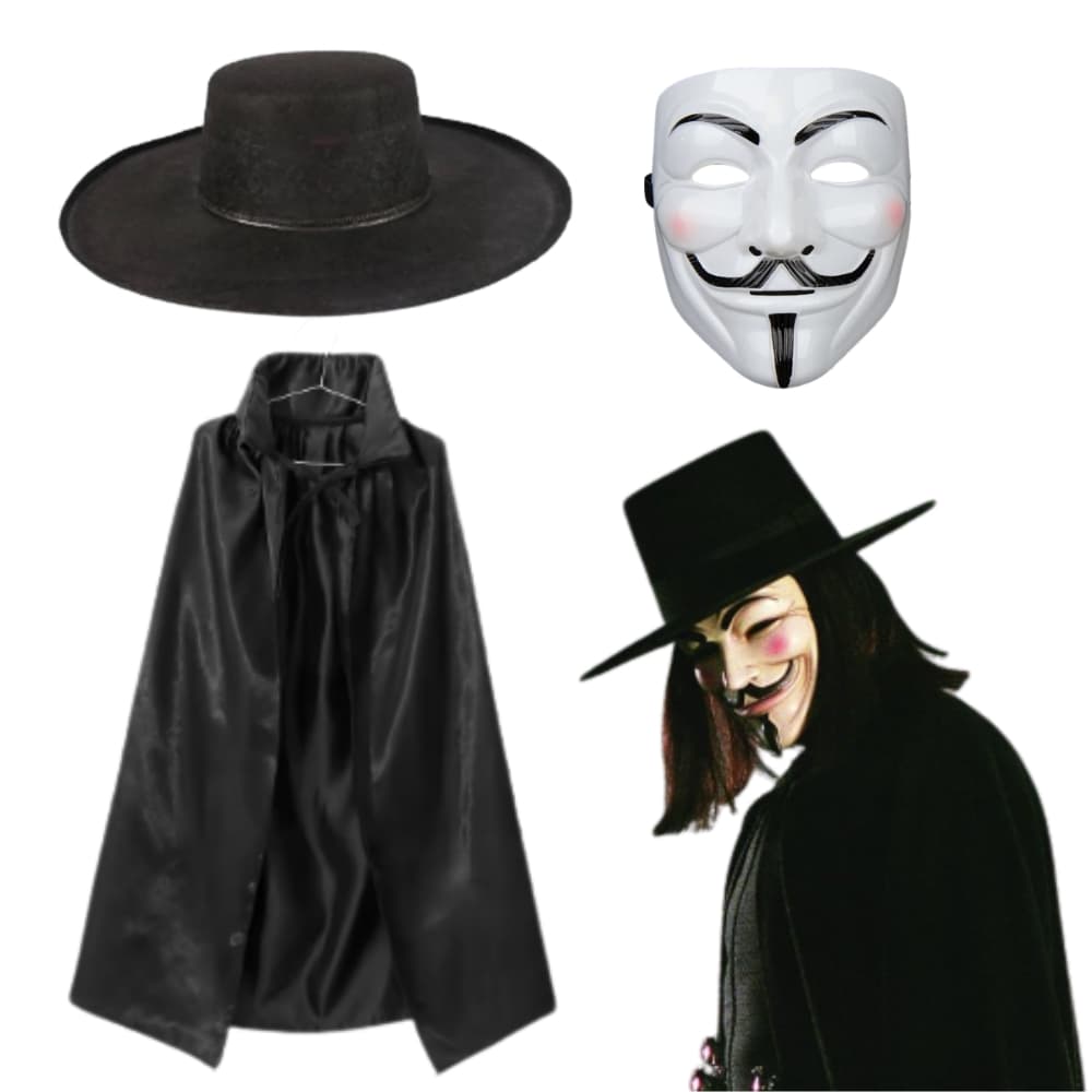 Fantasia Vendetta V de Vingança Anonymous Adulto Halloween