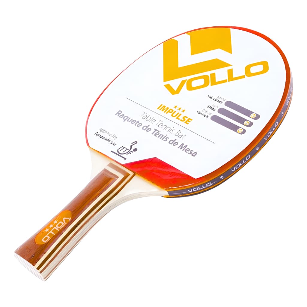 Raquete Tênis de Mesa Ping Pong Impulse ITTF Vollo Modelo Avançado
