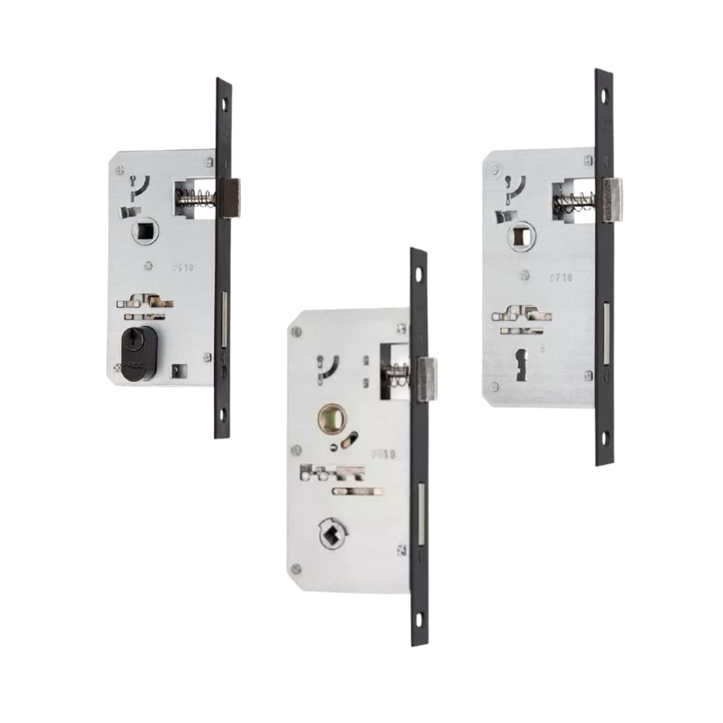 FECHADURA PADO MAQUINA AVULSA EXTERNA COM CILINDRO CONCEPT INTERNA BANHEIRO 40MM PRETA
